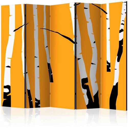 Artgeist Paravan Birches On The Orange, I, 5-Delni, Dvostranski Cene