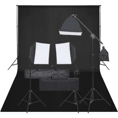  Oprema za fotografski studio sa setom svjetala i pozadinom Cene