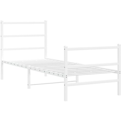  okvir kreveta s uzglavljem i podnožjem bijeli 80x200 cm Slike