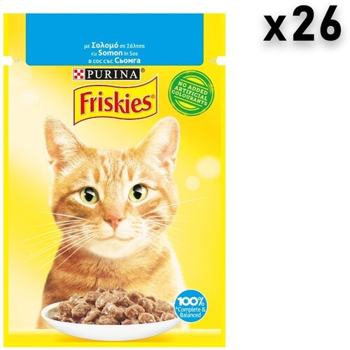 Friskies sos za mačke, losos, 26x85g Slike