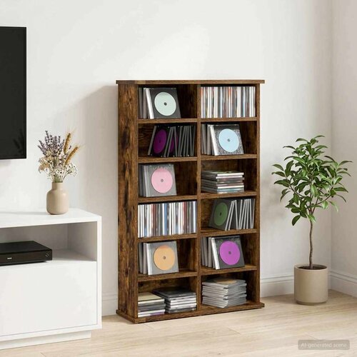 Cd ormar Dimljeni hrast 60 x 17 x 92 cm Konstruirano drvo Cijene
