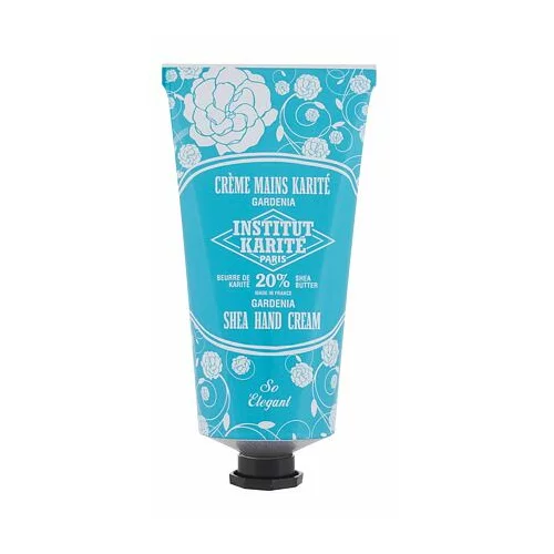 Institut Karite shea Hand Cream Gardenia vlažilna krema za roke z vonjem gardenije 75 ml za ženske