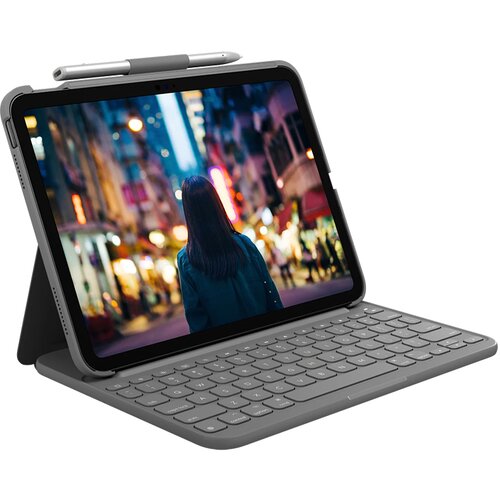 Logitech Slim Folio siv ovitek z brezžično tipkovnico za iPad 10-generacije slovenskimi tipkami Cene