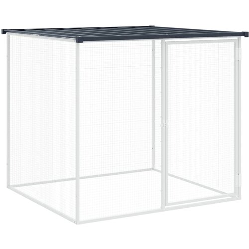  Kavez za koko&amp;scaron;i s krovom antracit 803x98x90 cm pocinčani čelik Slike