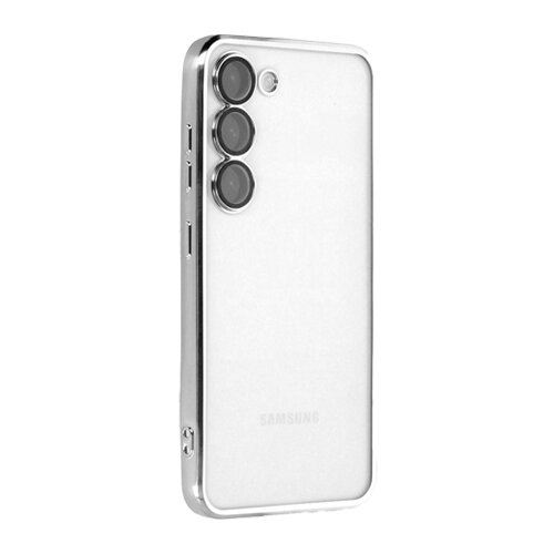  futrola sa niklovanim obodom za samsung A057 galaxy A05S srebrna Slike