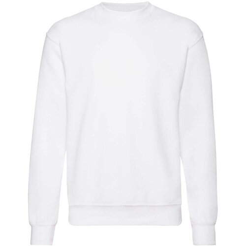 Fruit Of The Loom Men's White Sweatshirt Set-in Sweat Slike