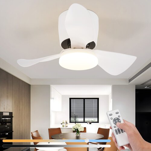 Nettlife stropni ventilator z lučjo, zatemnilnikom, tih, 70 cm, LED, 23 W, bel, poletje/zima, časovnik, 6 hitrosti, (22149655) Cene
