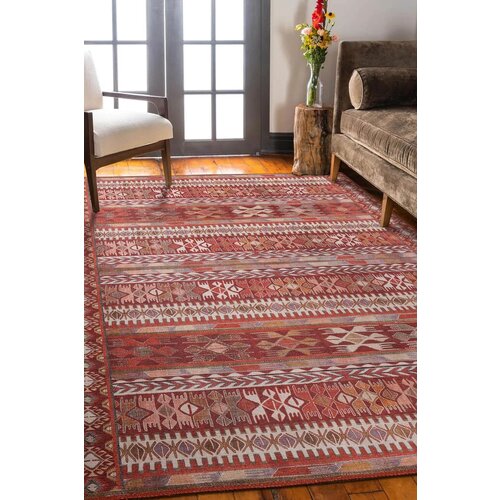 Conceptum Hypnose tepih Folk Chenille 43, 75x150cm, Crveni Cene