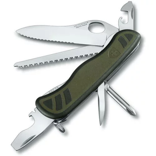 Victorinox žepni nož 0 8461 MWCH Official Swiss soldiers knife zelen/črn