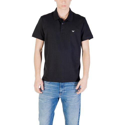 Ea7 Emporio Armani Polo majice kratki rokavi Swimwear EM001380 AF12331 Črna Cene