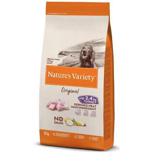 Nature's Variety original grain free hrana za pse adult medium - turkey 2kg Slike