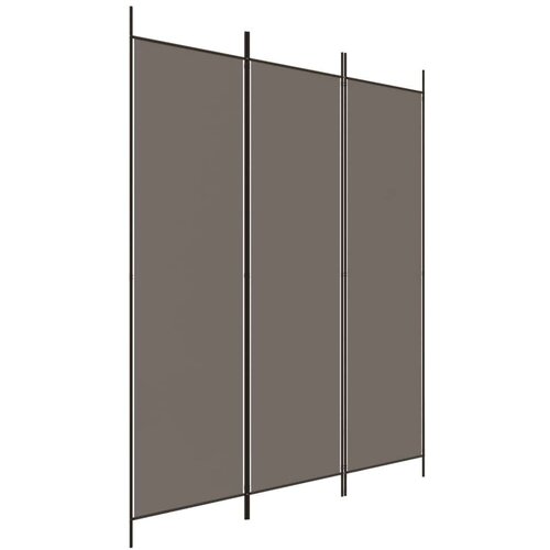  pregrada s 3 panela antracit 150 x 220 cm od tkanine Slike
