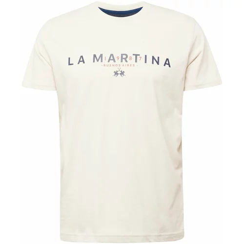 La Martina Majica morsko plava / bijela