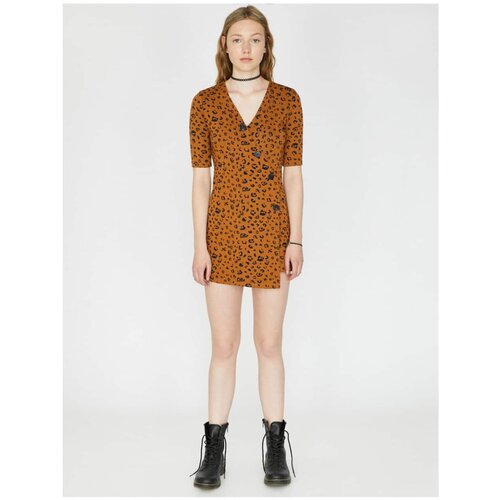 Koton Women&amp;#039;s Leopard Patterned Jumpsuit Slike