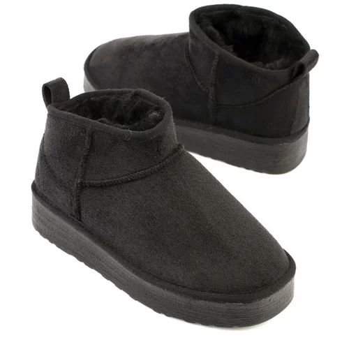 Capone Outfitters Capone Thick Sole Round Toe Shearling Short Women's Boots