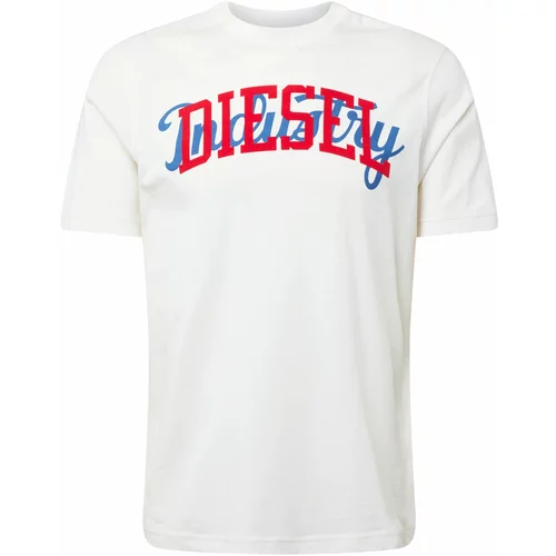 Diesel Majica 'JUST N10' modra / rdeča / bela