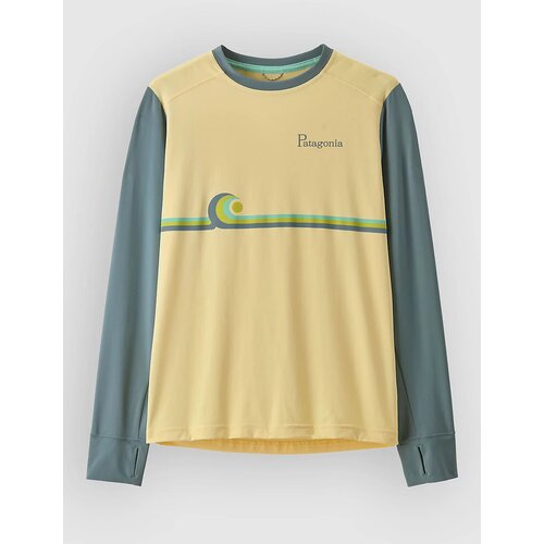 Patagonia Cap Sw Kids Longsleeve T-Shirt swelldriftr strp / bttcp yl Slike