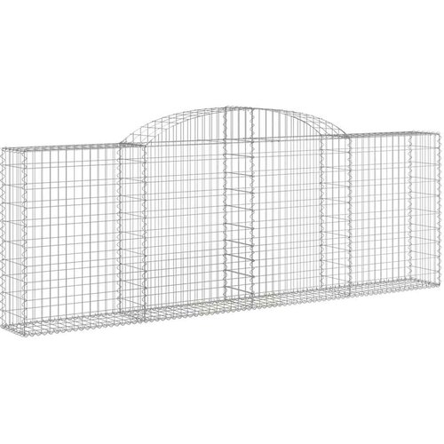 Lučne gabionske ko&amp;scaron;are 5 kom 300x30x100/120cm pocinčano željezo Slike