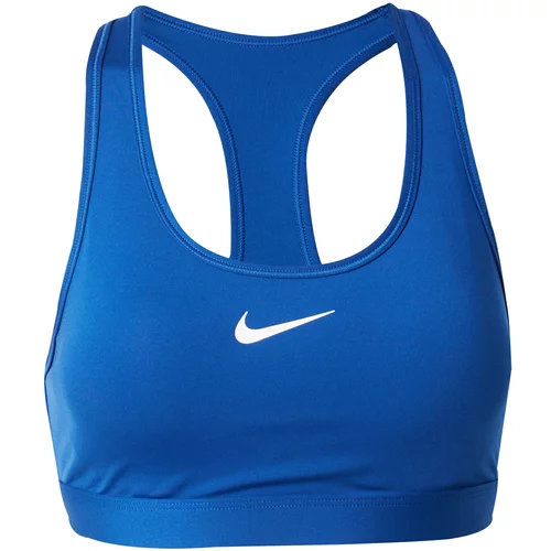 Nike Športni nederček 'SWOOSH' kraljevo modra / bela
