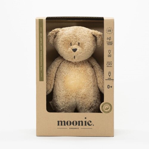 Moonie Bear 2.0 Organic Cappuccino ninica z melodijo 1 kos Slike