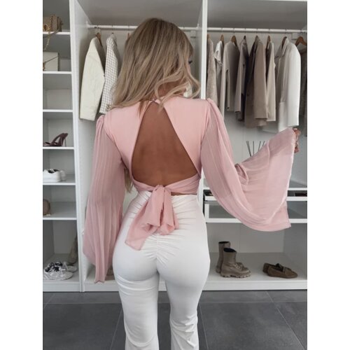 Beloved Katia crop bluza roza Cene