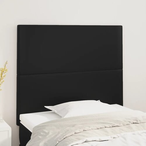  Uzglavlje crno 90x5x118/128 cm umjetna koža Cene