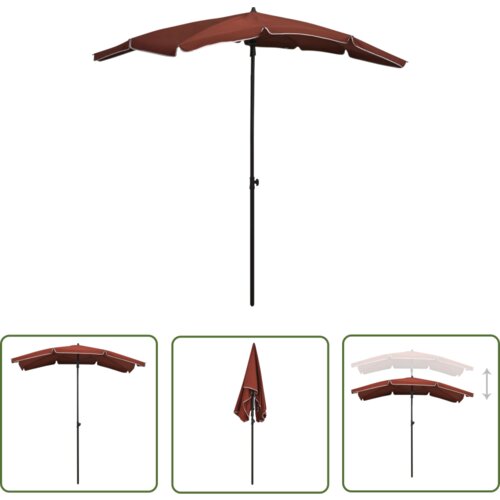  The Living Store Vrtni senčnik 200x130 cm terakota - Vrtni Senčnik, (21742653) Cene