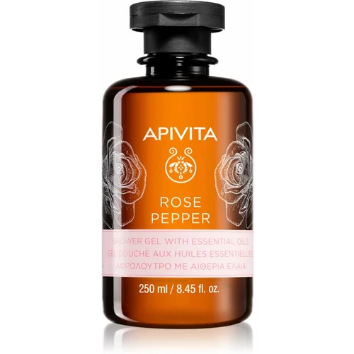 Apivita Rose Pepper gel za tuširanje s esencijalnim uljem 250 ml