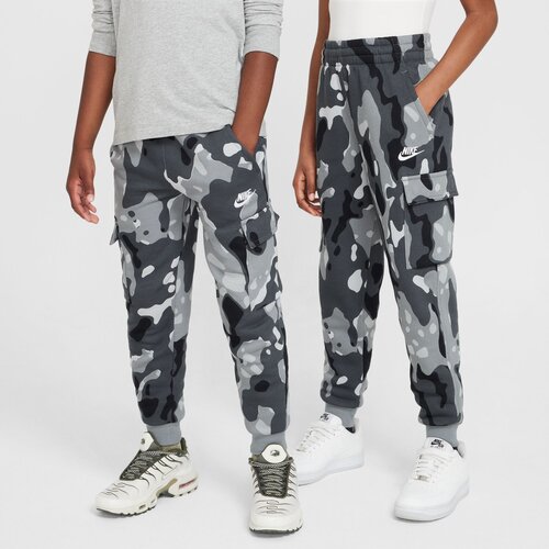 Nike K NSW CLUB FLC CRGO PNT CAMO, dečje pantalone, siva FZ5491 Cene