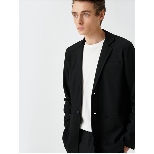 Koton Basic Blazer Jacket Button Detailed Pocket Slike