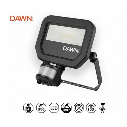 Dawn led reflektor senzor BR-FL50W-02 pir 4000K 5500lm 100° IP65 Slike