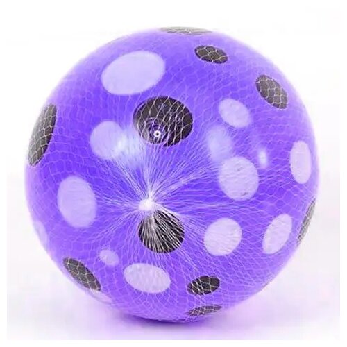 Magic Toys Modra gumijasta žoga s pikčastim vzorcem 23cm Cene