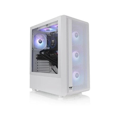 Thermaltake S200 TG ARGB Snow Mid tower, 3x ARGB 120mm Lite front fans Slike