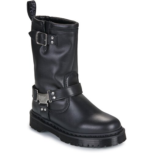 Dr. Martens Anistone Hi Pull On Boot Black Wanama Crna Slike