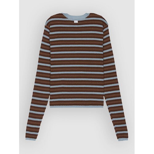 Rvca Bambi Stripe Long Sleeve T-Shirt chocolate Slike