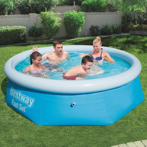 Bestway bazen na napuhavanje Fast Set okrugli 244 x 66 cm 57265 Cijene