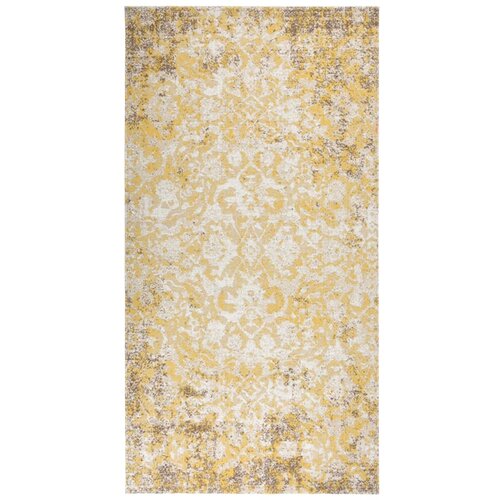 vidaXL Zunanja preproga ravno tkana 80x150 cm rumena Cene