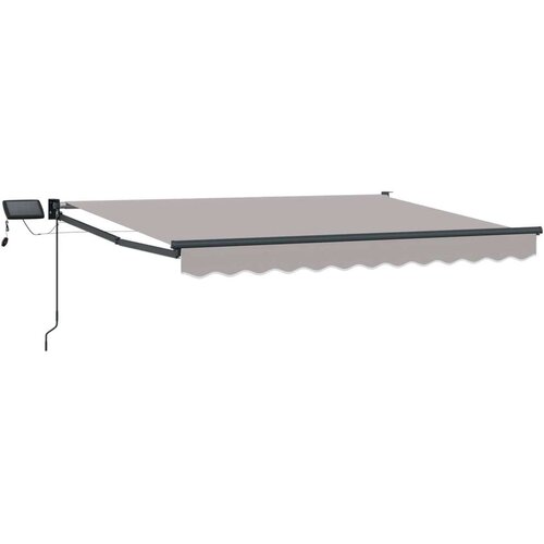 Ručna zlačivna tenda s LED diodama Svijetlo siva 3 5 x 2 5 m - Antracit Svjetlosiva 3 5 x 2 5 m Cijene