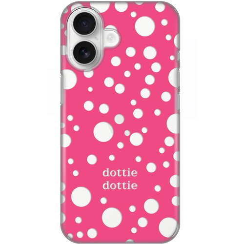  torbica silikonska print skin za iphone 16 6.3 dottie dottie pink Slike