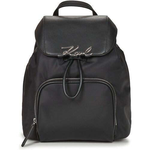 Karl Lagerfeld K/SIGNATURE NYLON SM BACKPACK Crna Slike