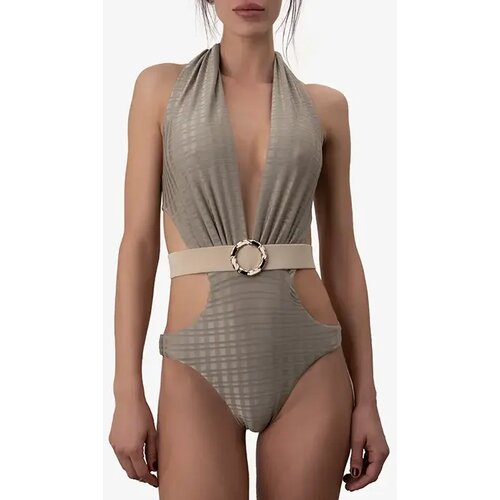 ZOLIE COLLECTION Ženski jednodelni kupaći kostim Selena sivi Cene