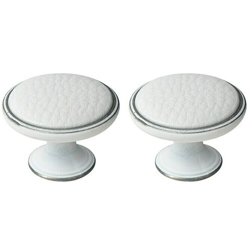  Set okruglih ručki za namje&amp;scaron;taj (2 Kom., Tip ručke za namje&amp;scaron;taj: Gumb, &amp;Oslash; x V: 37 x 26 mm, Koža, Ostalo) Slike