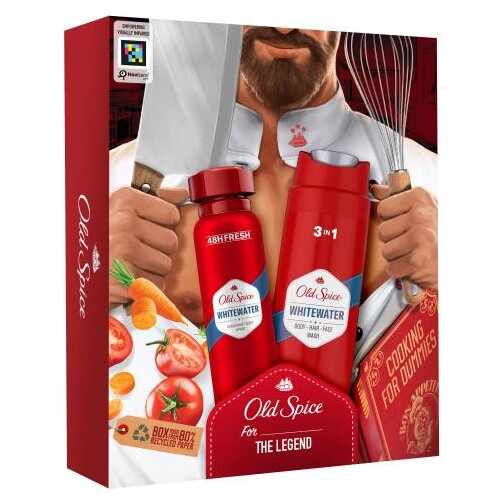 Old Spice Whitewater Set deodorant 150 ml + gel za prhanje 3v1 250 ml za mo&amp;scaron;ke Slike