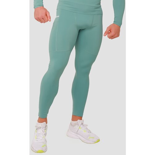 GymBeam High Compression Leggings Blue Slike