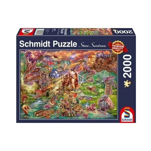 Puzzle - Zmajev zaklad, 2000 delov