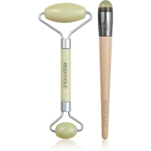 Ecotools Jade Duo valjček za masažo za obraz in pripomoček za masažo za predel okoli oči 1 kos Cene