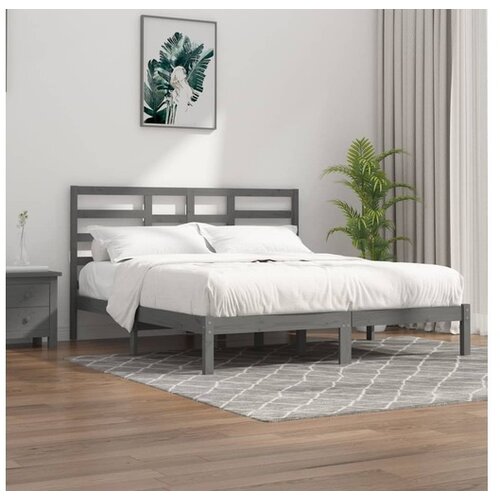  Za krevet od masivne borovine sivi 200 x 200 cm Cene