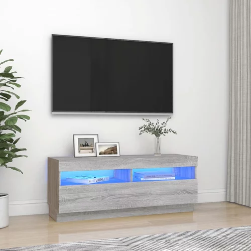 TV ormarić s LED svjetlima boja hrasta sonome 100 x 35 x 40 cm