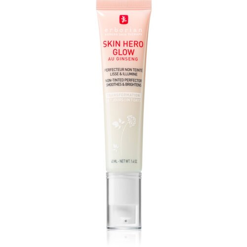 Erborian Skin Hero Glow Non-tinted Perfector lahka krema za obraz za osvetljevanje kože in hidratacijo 40 ml Slike