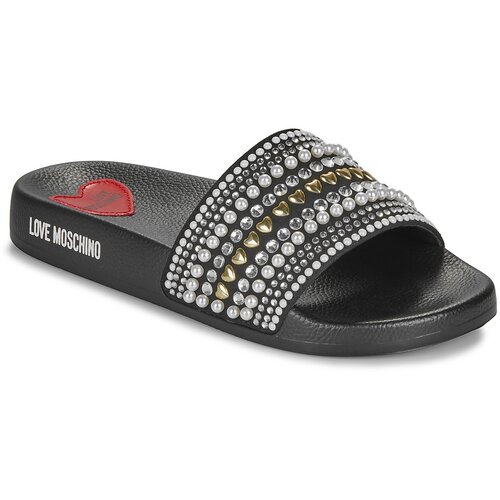 Love Moschino Natikači POOL SLIDE Črna Cene